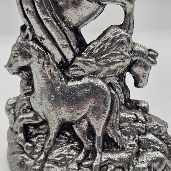 Arthur Court Horse Candlestick Holder Silver Aluminum Equestrian Taper or 2 inch - Picture 6 of 10